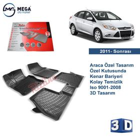 Rizline Ford Focus 3 Siyah Stw 2011-2015 3D Havuzlu Paspas