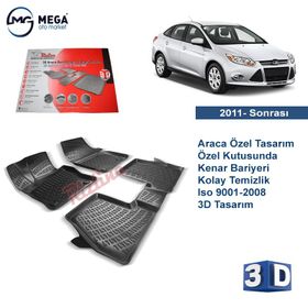 Rizline Ford Focus 3 Siyah Stw 2011-2015 3D Havuzlu Paspas