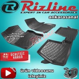 Rizline Ford Focus 4 Hb 2015-2018 Siyah 3D Havuzlu Paspas