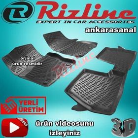 Rizline Ford Focus 4 Hb 2015-2018 Siyah 3D Havuzlu Paspas