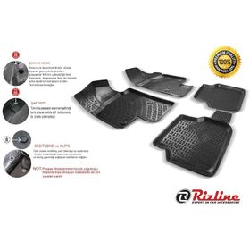Rizline Ford Focus 4 Hb 2015-2018 Siyah 3D Havuzlu Paspas