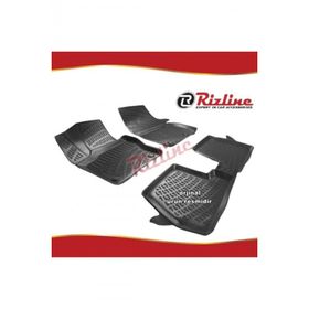 Rizline Ford Focus 4 Siyah HB 2015-2018 Arası 4 Parça 3D Havuzlu Paspas