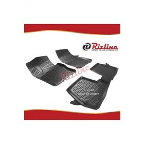 Rizline Ford Focus 4 Siyah HB 2015-2018 Arası 4 Parça 3D Havuzlu Paspas