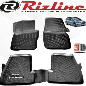 Rizline Ford Focus 4 STW 2015 - 2018 Arası Siyah 4 Parça Set 3D Havuzlu Paspas