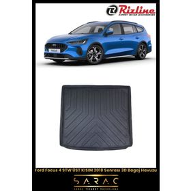 Rizline Ford Focus 4 STW 2018 Sonrası 3D Üst Bagaj Havuzu