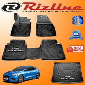 Rizline Ford Focus 5 HB 2018 Sonrası 3D Paspas Ve Bagaj Havuzu Seti