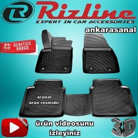 Rizline Ford Focus 5 Sedan 2019 Sonrası Siyah 3D Havuzlu Paspas