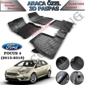 Rizline Ford Focus için 3 3D Oto Havuzlu Paspas