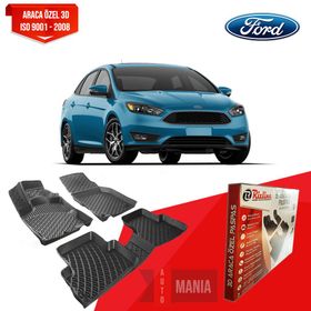 Rizline Ford Focus için 3 3D Oto Havuzlu Paspas