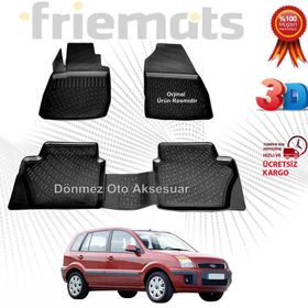 Rizline Ford Fusion 2002 2012 Siyah 3D Havuzlu Paspas
