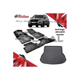 Rizline Ford Kuga 2012-2019 Uyumlu Paspas ve Bagaj Havuzu Set