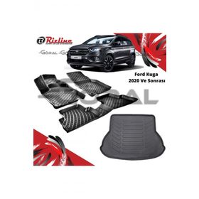 Rizline Ford Kuga 2020 ve Sonrası Paspas ve Bagaj Havuzu Set