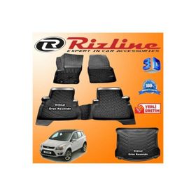 Rizline Ford Kuga 3D Paspas + 3D Bagaj Havuzu 2008-2012 Arası Siyah Set