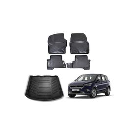 Rizline Ford Kuga 3D Paspas + 3D Bagaj Havuzu 2013-2019 Arası Siyah Set
