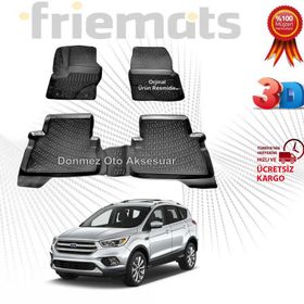 Rizline Ford Kuga Siyah 2013 2019 3D Havuzlu Paspas