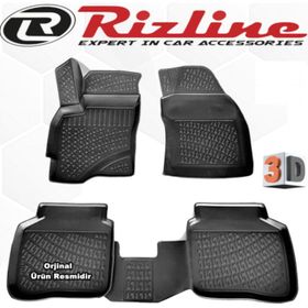 Rizline Ford Mondeo 2001 - 2007 Arası Siyah 3D Havuzlu Paspas