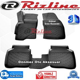Rizline Ford Mondeo 2001 - 2007 Arası Siyah 3D Havuzlu Paspas