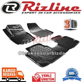 Rizline Ford Mondeo 2007 2014 Siyah 3D Havuzlu Paspas