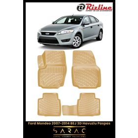 Rizline Ford Mondeo 2007 Model Yeni Kasa Bej 3D Havuzlu Paspas