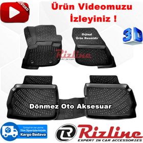 Rizline Ford Mondeo 2014-2019 Siyah 3D Havuzlu Paspas