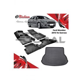 Rizline Ford Mondeo 2015 ve Sonrası Paspas ve Bagaj Havuzu Set
