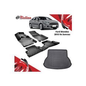 Rizline Ford Mondeo 2015 ve Sonrası Paspas ve Bagaj Havuzu Set