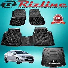Rizline Ford Mondeo Siyah 2007-2014 Arası 3D Paspas ve Bagaj Havuzu