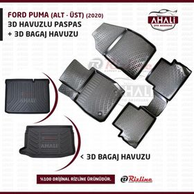 Rizline Ford Puma 2020 Alt Üst Bagaj Havuzu ve Havuzlu Paspas