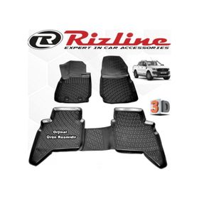 Rizline Ford Ranger 2013 - 2020 Arası Siyah 3D Havuzlu Paspas