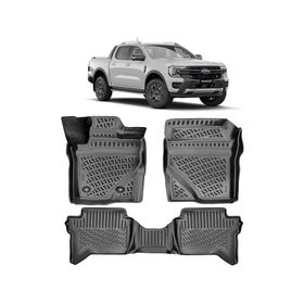 Rizline Ford Ranger 2023 Siyah 3D Havuzlu Paspas