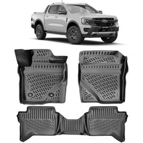 Rizline Ford Ranger 2023 Siyah 3D Havuzlu Paspas