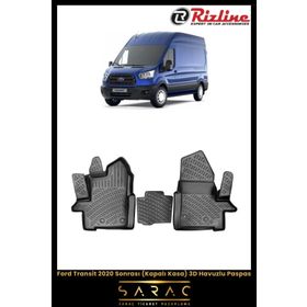 Rizline Ford Transit Kapalı Kasa 2020 Sonrası 3D Havuzlu Paspas