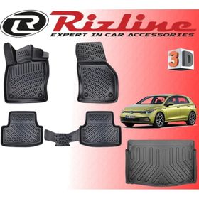 Rizline Golf 8 Manuel 2021 Sonrası 3D Paspas + Alt Bagaj Havuzu