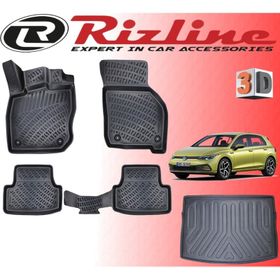 Rizline Golf 8 Otomatik 2021 Sonrası 3D Paspas+Üst Bagaj Havuzu