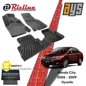 Rizline Honda City 2006-2009 3D Havuzlu Paspas