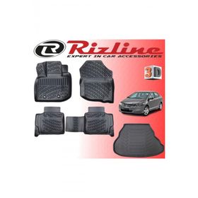 Rizline Honda City 2009-2011 Arası 3D Havuzlu Paspas + Bagaj Havuzu