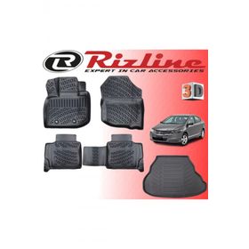Rizline Honda City 2009-2011 Arası 3D Havuzlu Paspas + Bagaj Havuzu