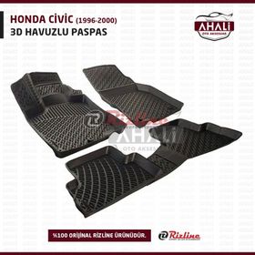 Rizline Honda Civic 1996-2000 3D Araç Kokusu ve Havuzlu Paspas