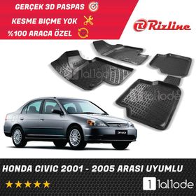 Rizline Honda Civic 2001-2005 3D Havuzlu Paspas