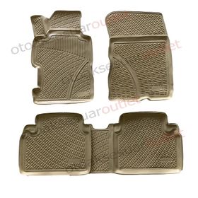 Rizline Honda Civic 2007-2011 Bej 3d Havuzlu Paspas