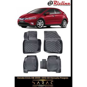 Rizline Honda Civic HB 2007 Model 3D Havuzlu Paspas