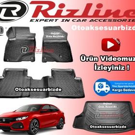 Rizline Honda Civic HB 2016 Sonrası 3D Paspas Bagaj Havuzu