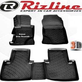 Rizline Honda Civic Sedan 2001 - 2006 Arası Siyah 4'lü Set 3D Havuzlu Paspas