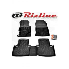 Rizline Honda Civic Sedan 2001 - 2006 Arası Siyah 4'lü Set 3D Havuzlu Paspas