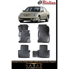 Rizline Honda Civic Sedan 2005 Model 3D Havuzlu Paspas