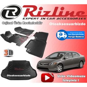 Rizline Honda Civic Sedan 2006-2012 3D Paspas Bagaj Havuzu