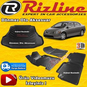 Rizline Honda Civic Sedan 2006-2012 3D Paspas Bagaj Havuzu