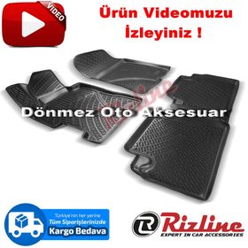 Rizline Honda Civic Sedan 2006 2012 Siyah 3D Havuzlu Paspas