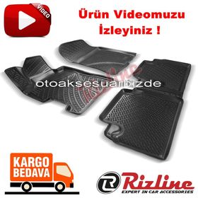 Rizline Honda Civic Sedan 2006 2012siyah 3D Havuzlu Paspas