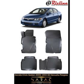 Rizline Honda Civic Sedan 2006 Model Yeni Kasa 3D Havuzlu Paspas